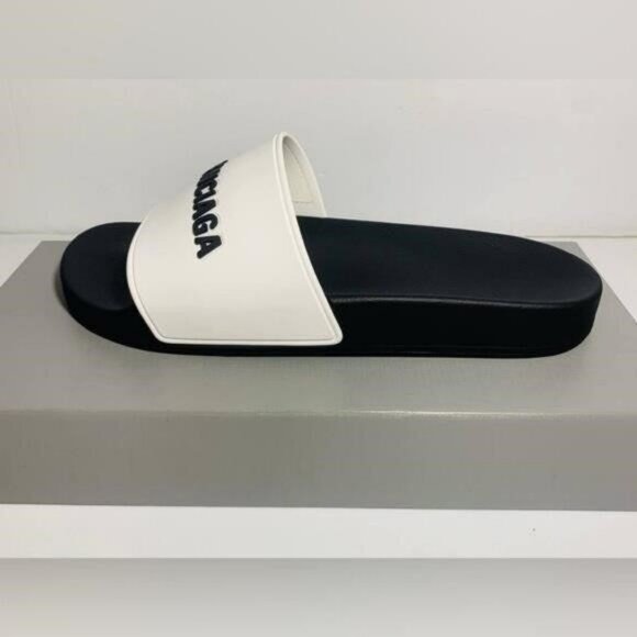 Balenciaga Men's Logo Mismatched Slide Sandal Size 8 - Picture 3 of 14